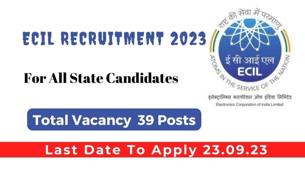 ECIL recruitment 2023 notification