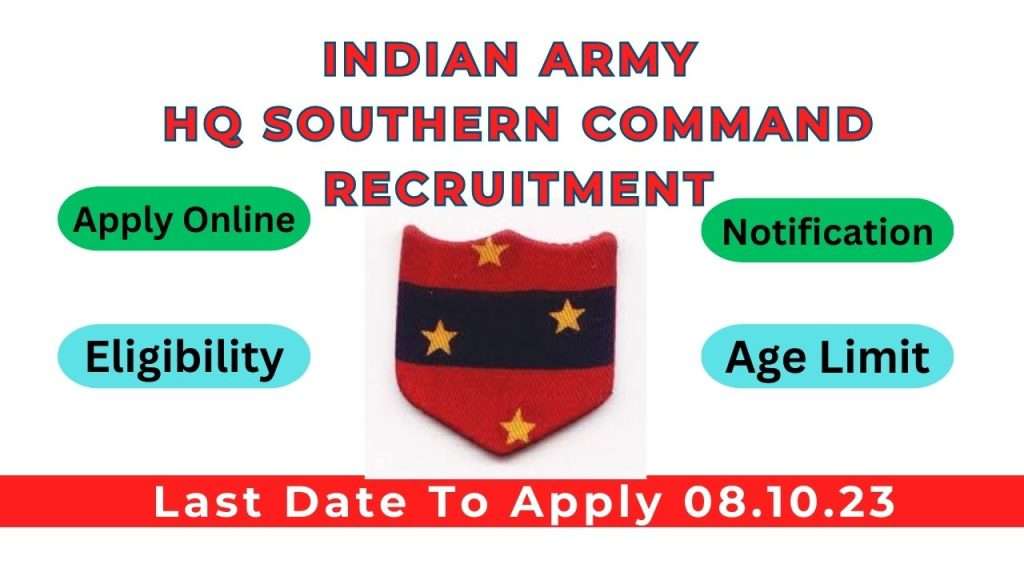 Army HQ Southern Command Group C Recruitment 2023