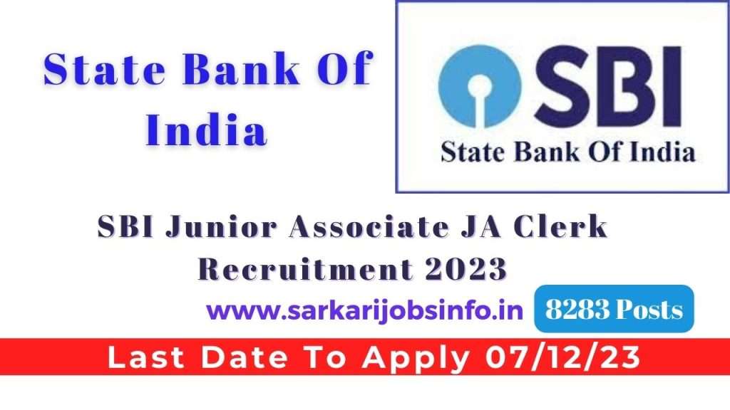 SBI Clerk Recruitment 2023 Notification