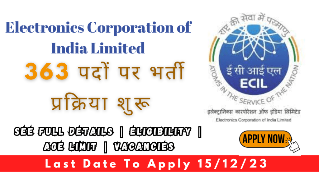 ECIL Recruitment 2023 Notification