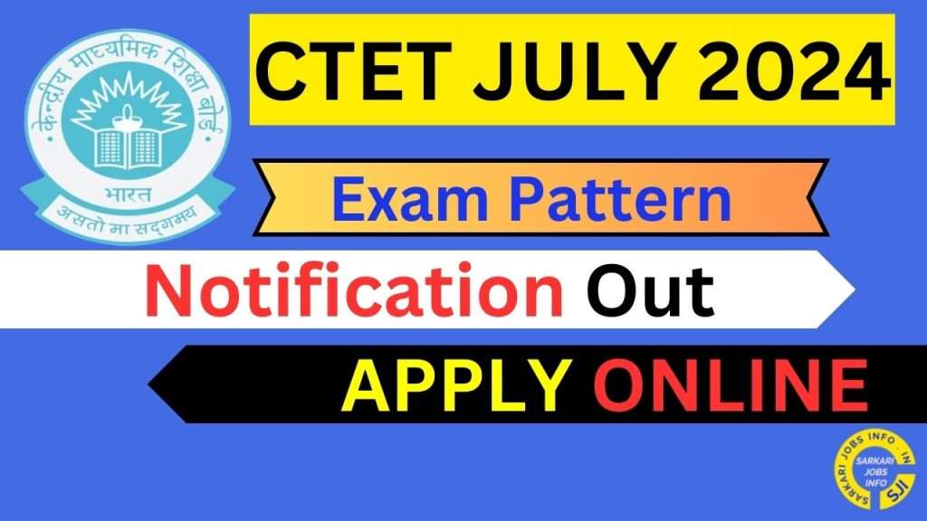 CTET July 2024 Apply Online