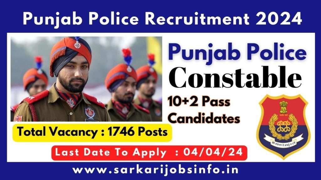 Punjab Police Recruitment 2024