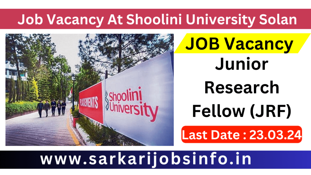Junior Research Fellow (JRF)