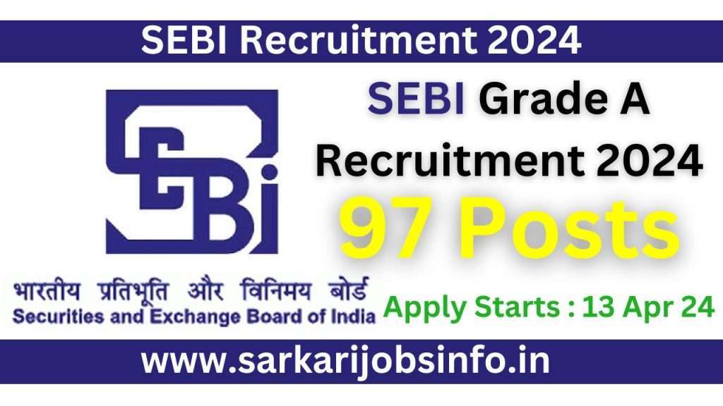 SEBI Grade A Recruitment 2024