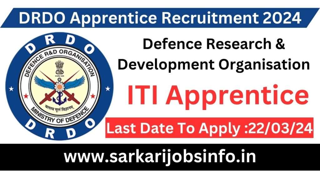 DRDO Apprentice Recruitment 2024