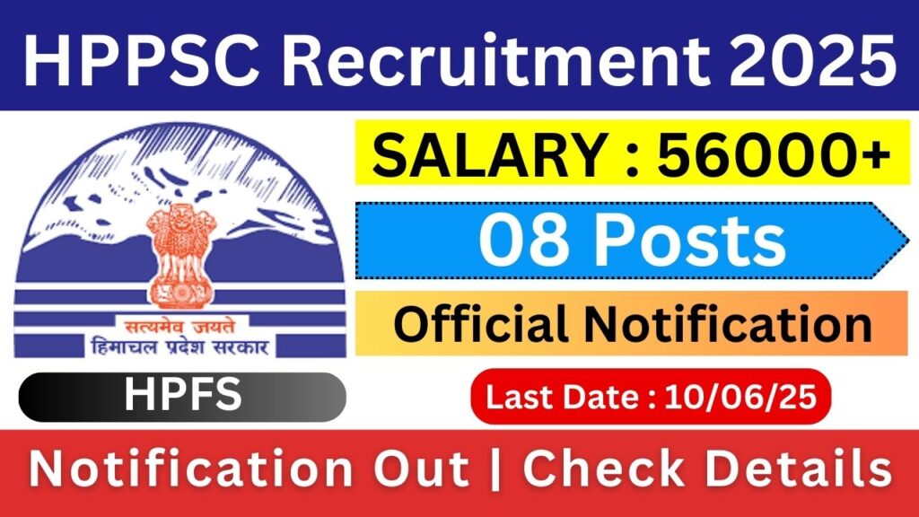HPPSC Recruitment 2025 Notification Out