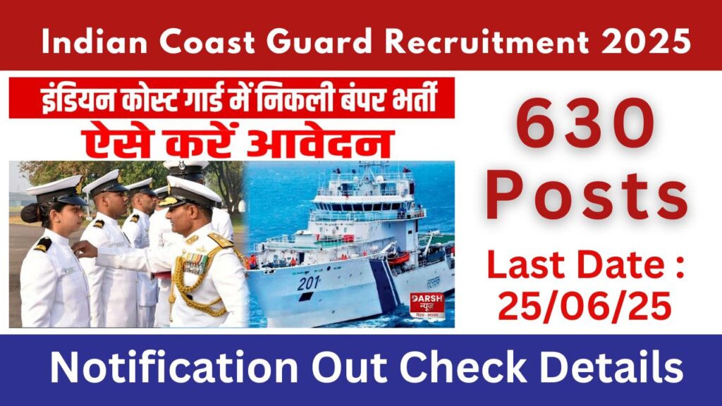 Join Indian Coast Guard Yantrik/Navik Recruitment 2025