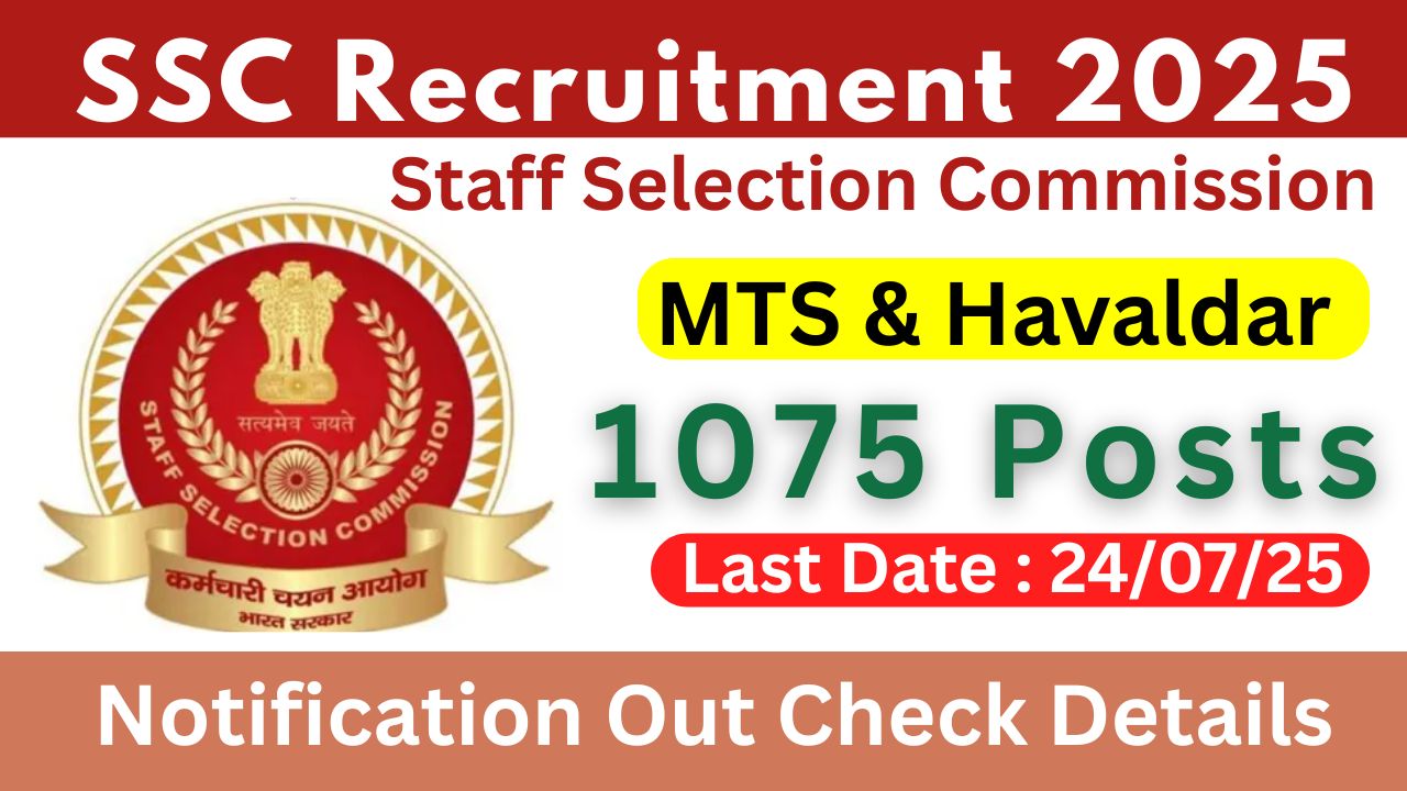 SSC Multi Tasking Staff Recruitment 2025