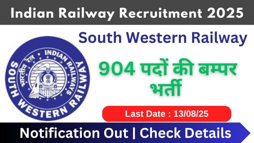 Indian Railway SWR Apprentice 2025