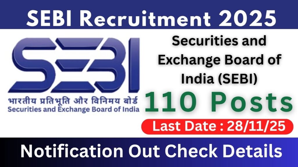 SEBI Officer Grade A Recruitment 2025
