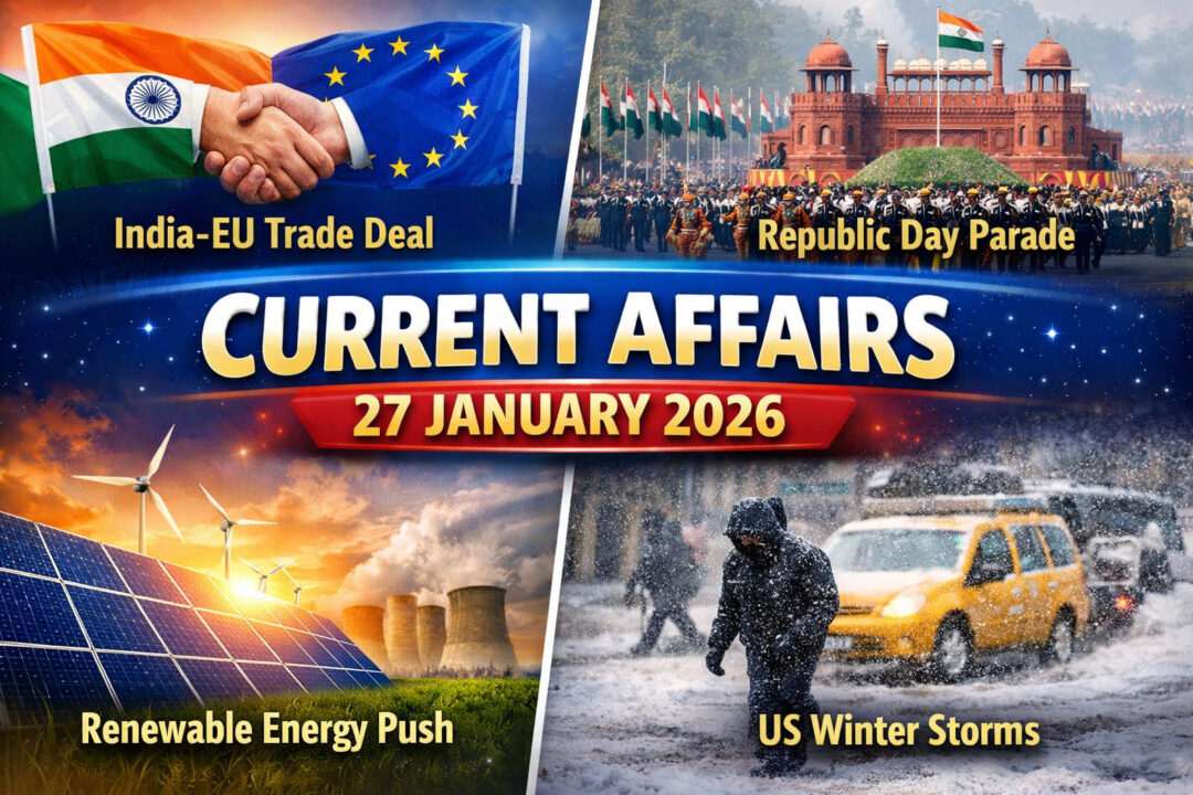 Top Current Affairs – 27 January 2026