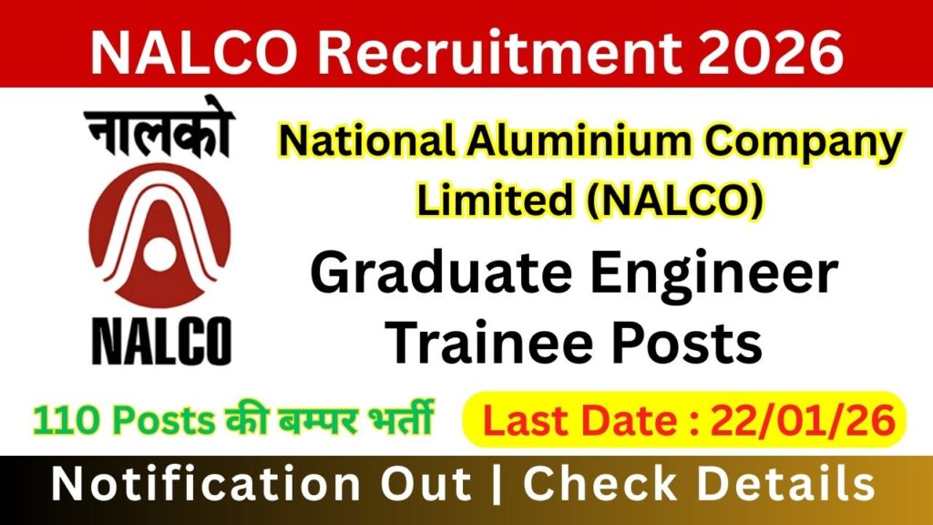NALCO GET Recruitment 2026 Notification Out