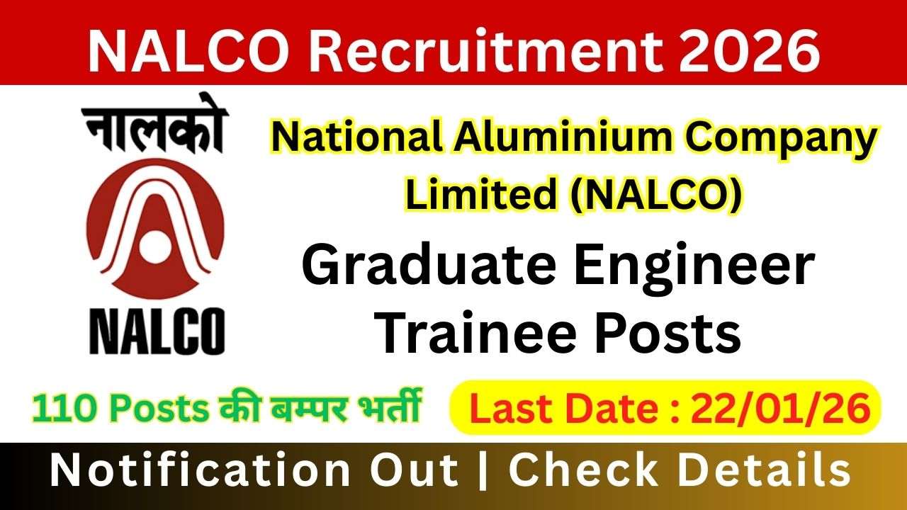 NALCO GET Recruitment 2026 Notification Out
