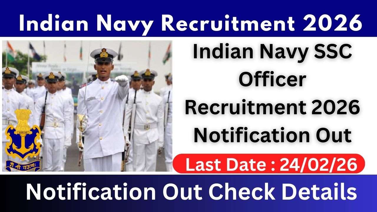 Indian Navy SSC Officer Recruitment 2026 Notification Out