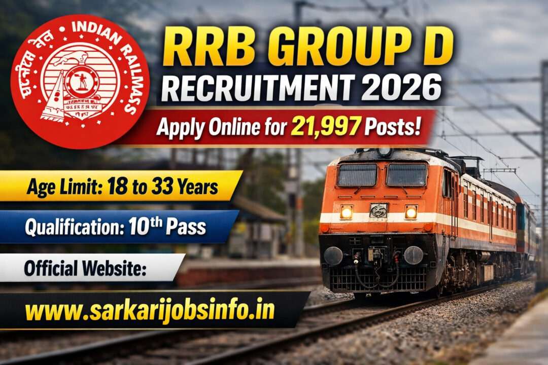 RRB Group D Recruitment 2026 Notification Out