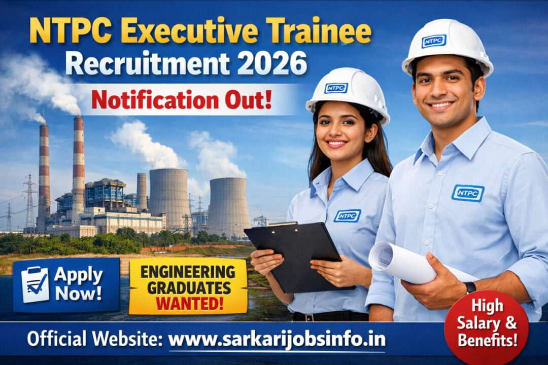 NTPC Executive Trainee Recruitment 2026 Notification Out