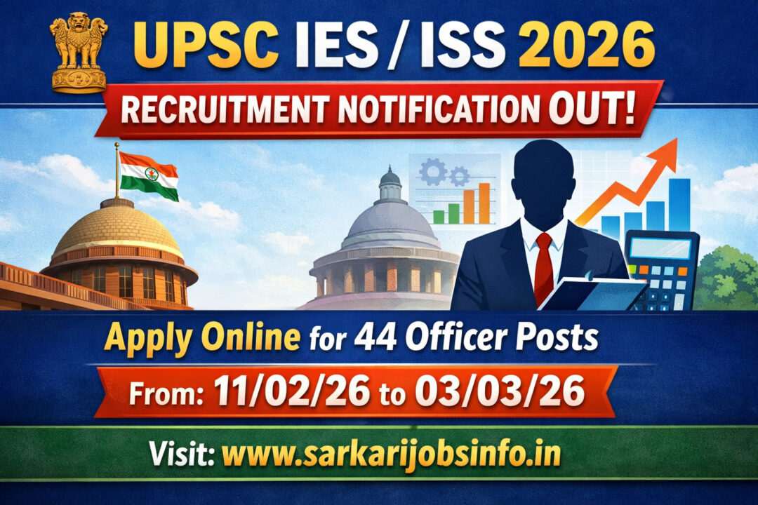 UPSC IES / ISS 2026 Recruitment Notification Out
