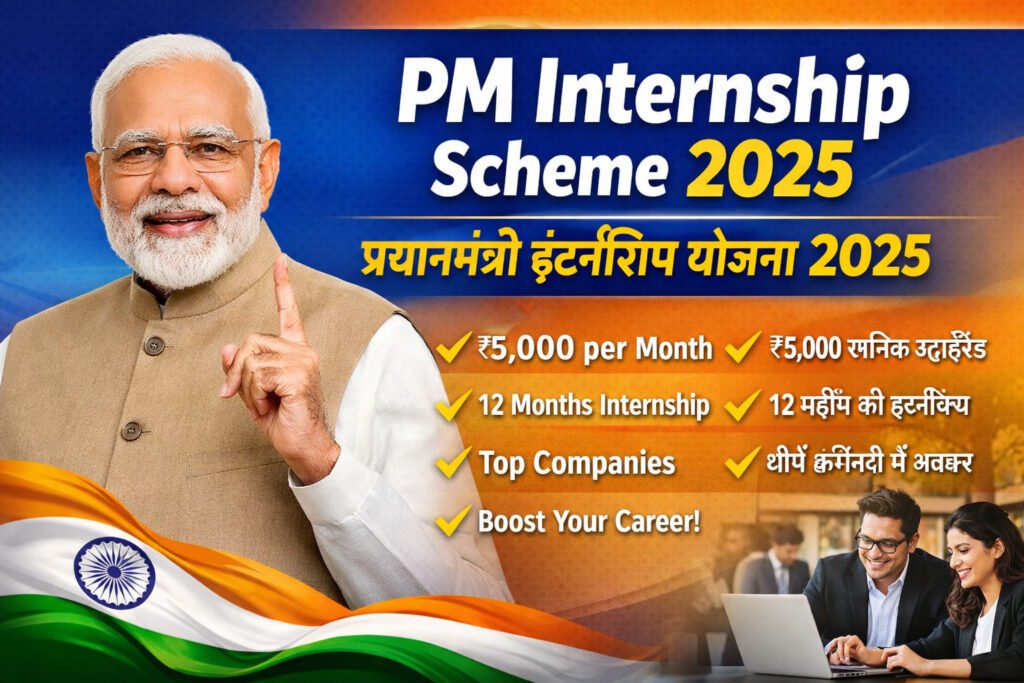 PM Internship Scheme 2025 (प्रधानमंत्री इंटर्नशिप योजना 2025)
