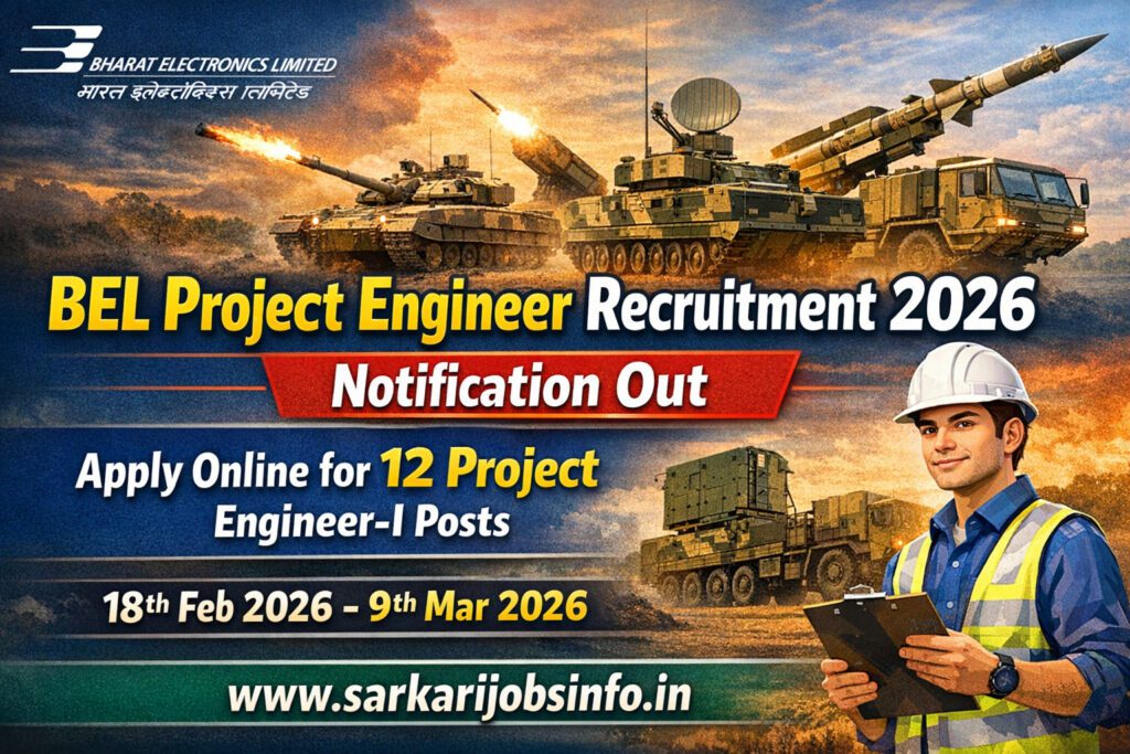 BEL Project Engineer Recruitment 2026 Notification Out
