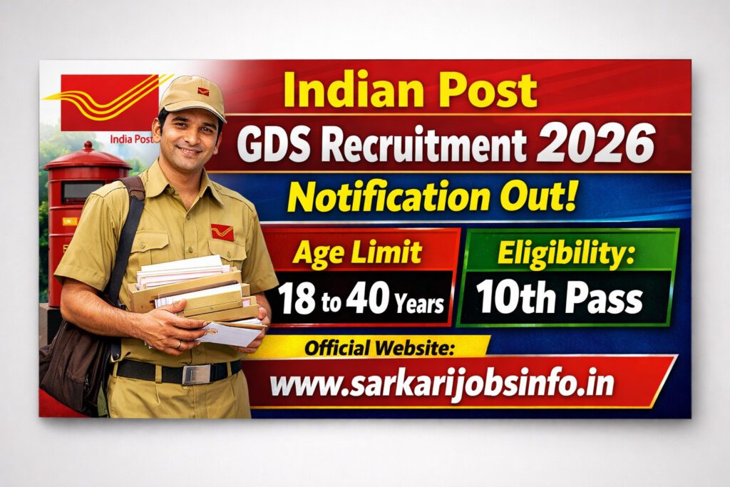 Indian Post GDS Recruitment 2026 Notification Out