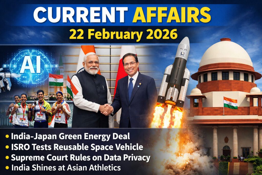 Current Affairs – 22 February 2026