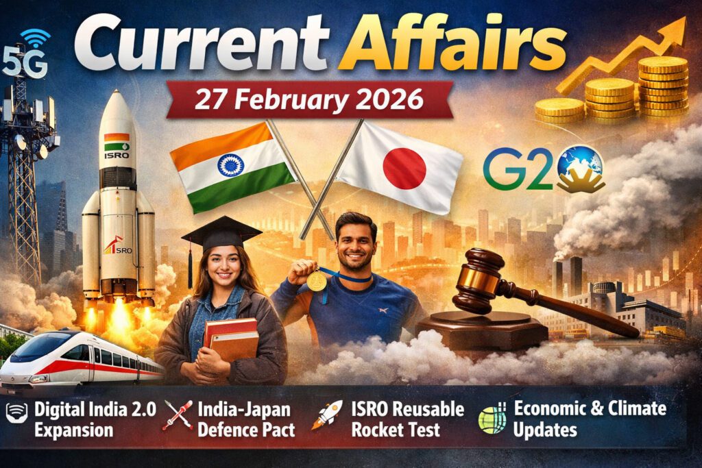 Current Affairs – 27 February 2026