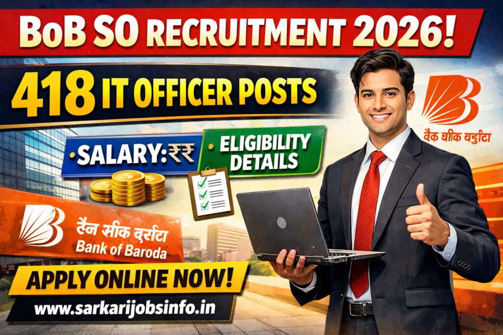 BoB SO Recruitment 2026 Notification Out