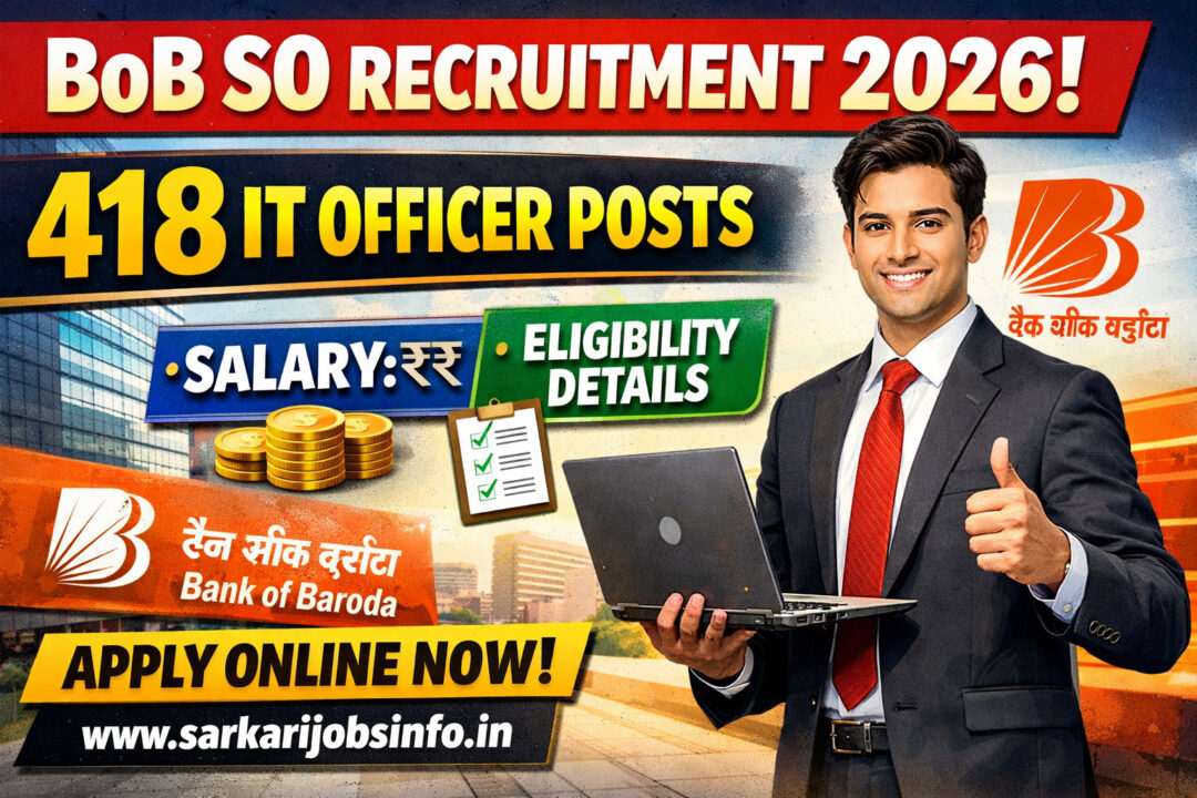 BoB SO Recruitment 2026 Notification Out
