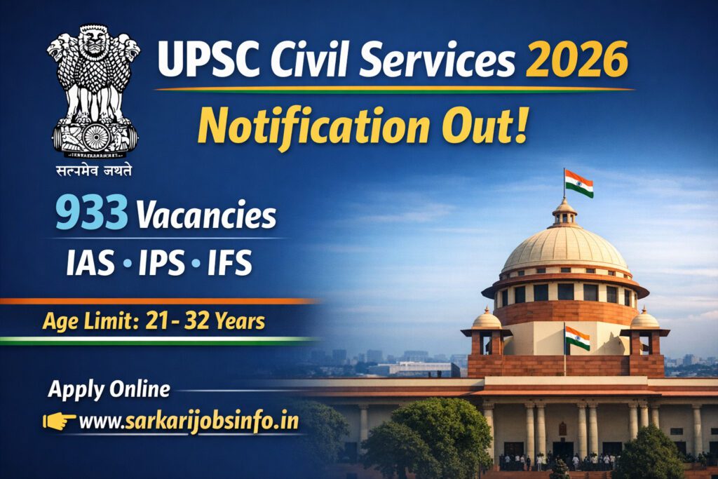 UPSC Civil Services 2026 Notification Out