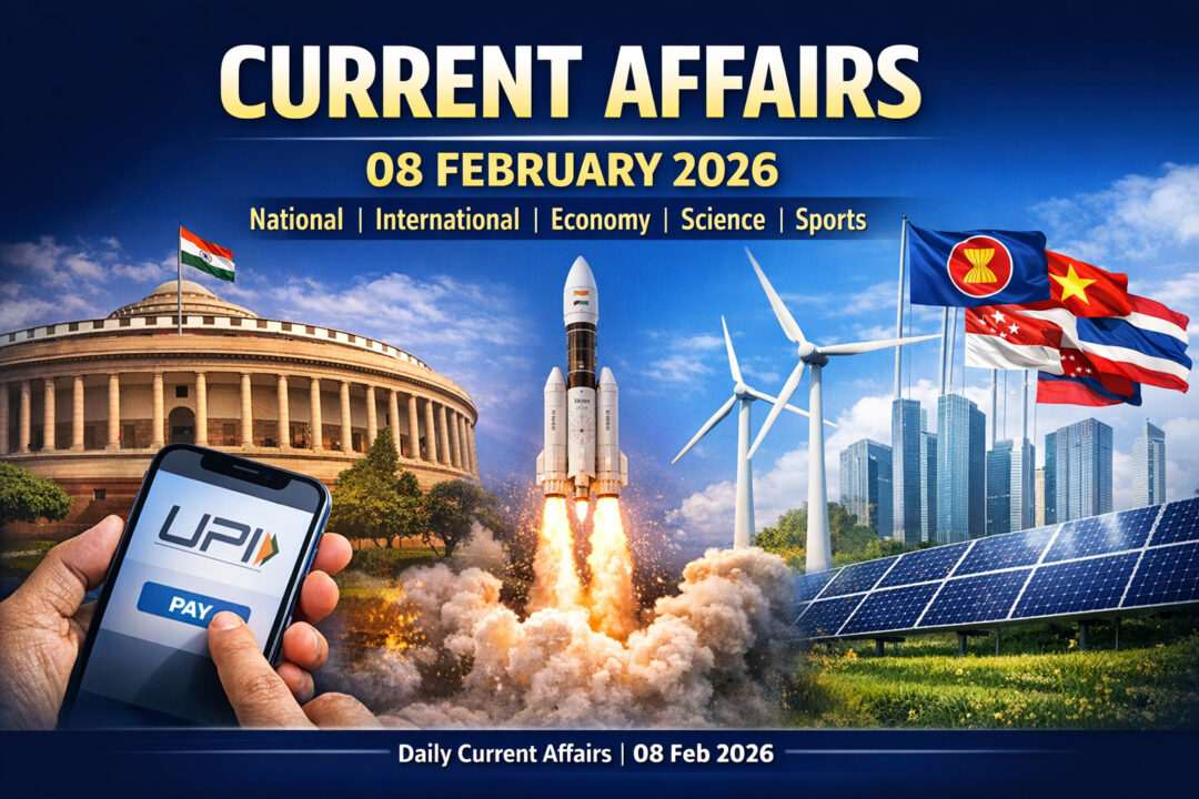 Current Affairs – 08 February 2026