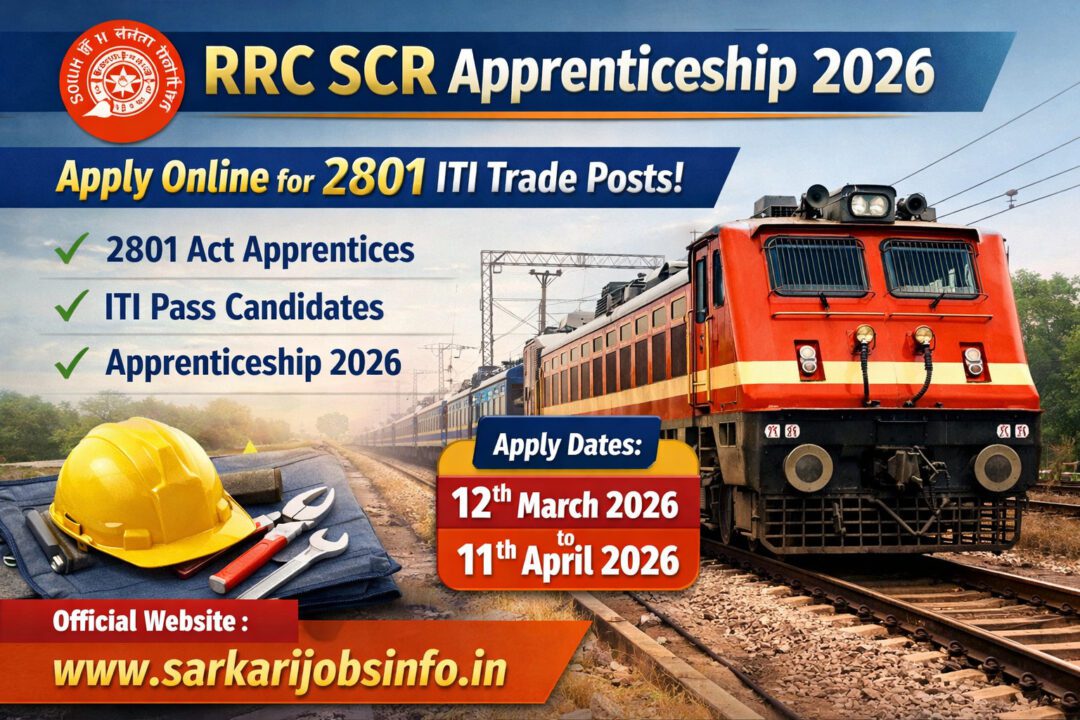 RRC SCR Apprenticeship 2026 Apply Online