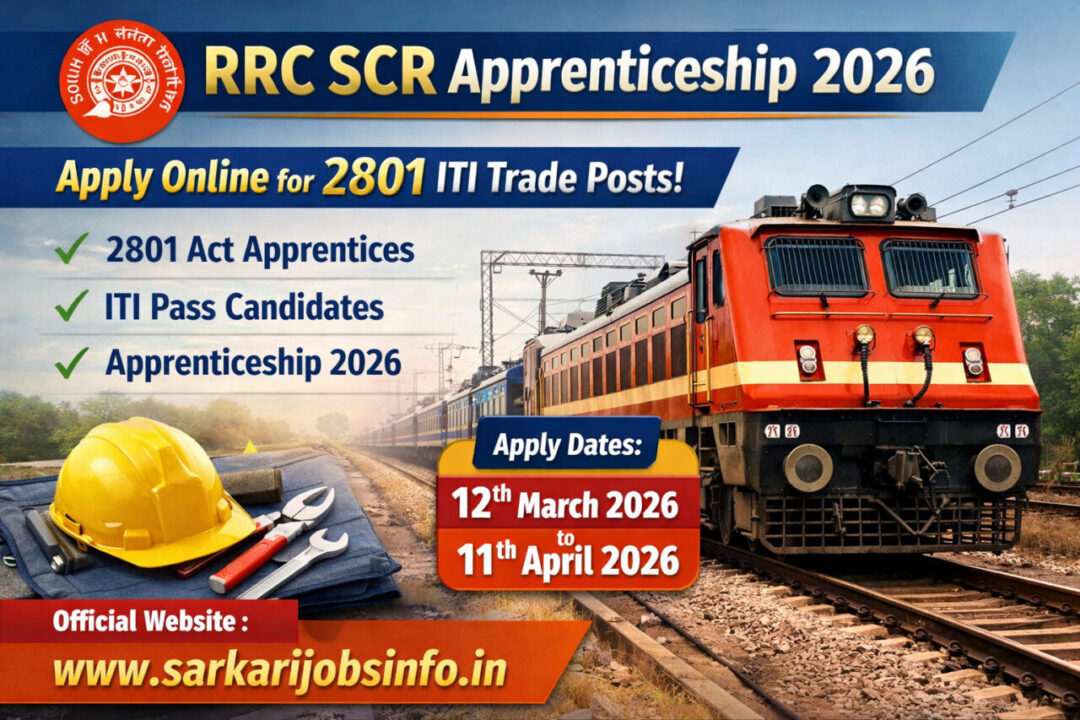 RRC SCR Apprenticeship 2026 Apply Online