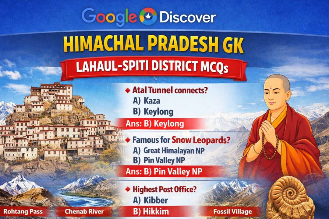 Himachal Pradesh GK MCQ – Lahaul-Spiti District
