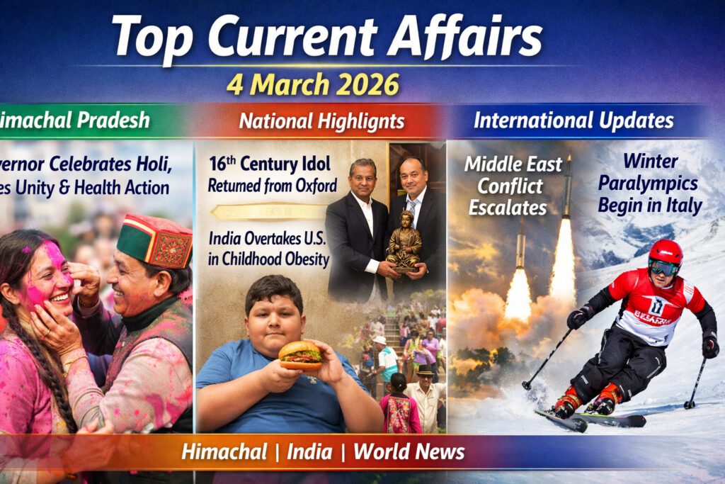 Current Affairs 04 March 2026