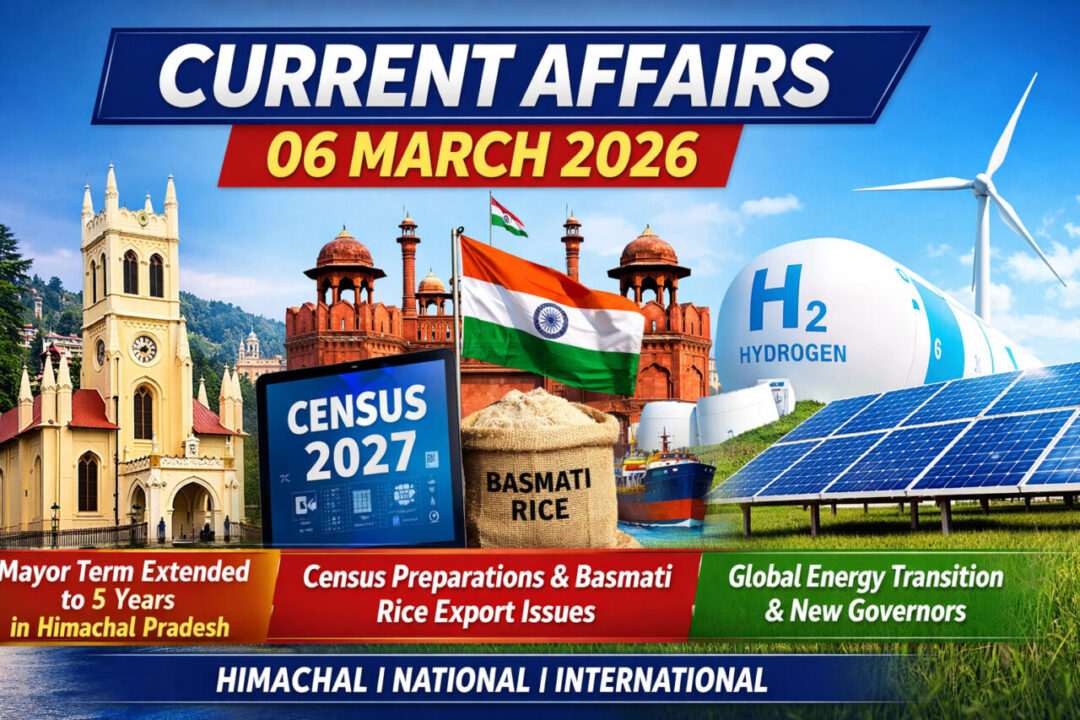 Current Affairs – 06 March 2026
