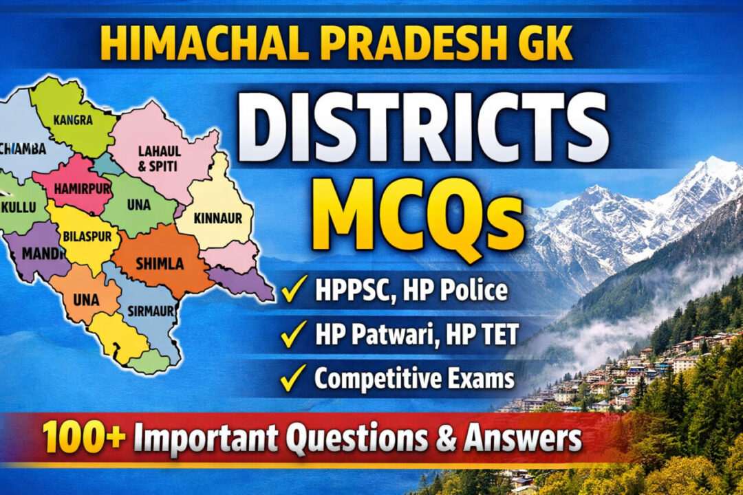 Himachal Pradesh Districts GK MCQs