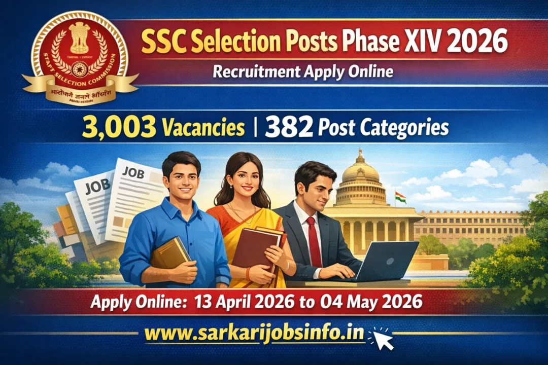 SSC Selection Posts Phase XIV 2026 Recruitment Apply Online