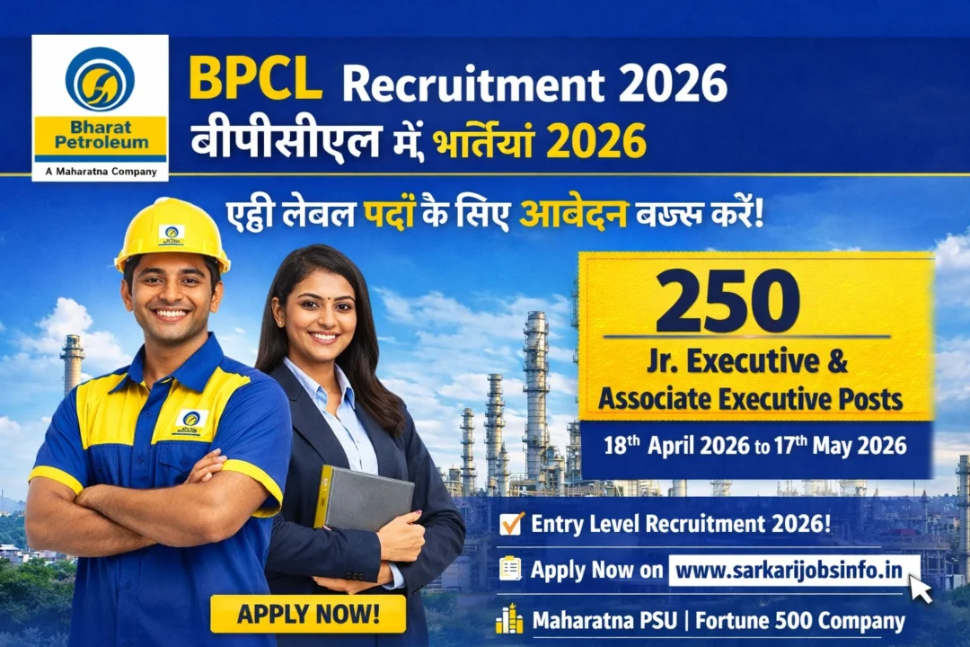 BPCL Entry Level Recruitment 2026 Notification Out Apply Online