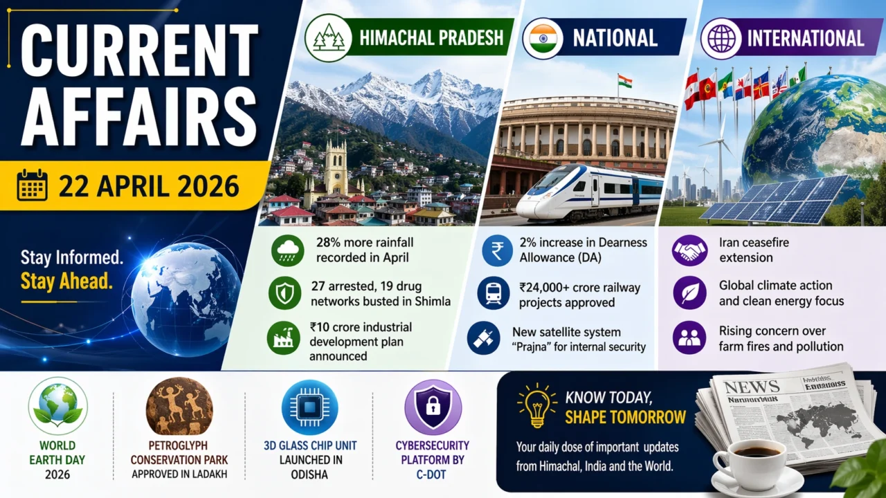 Current Affairs – 22 April 2026