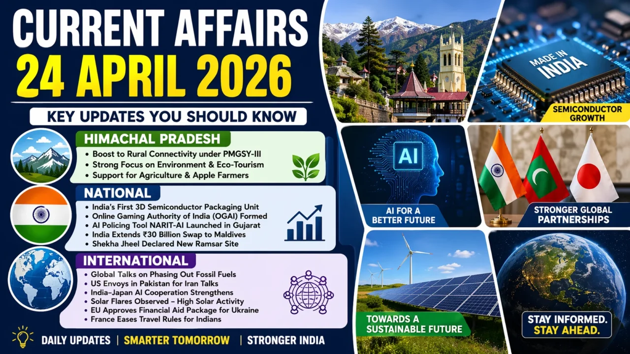 Current Affairs – 24 April 2026