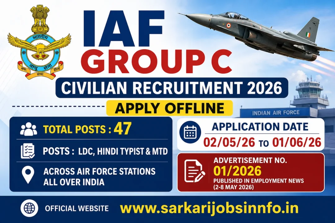 IAF Group C Civilian Recruitment 2026 Apply Offline