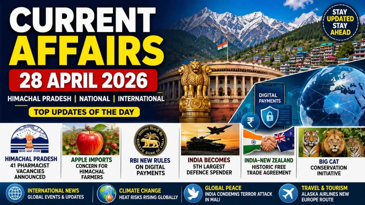 Current Affairs – 28 April 2026