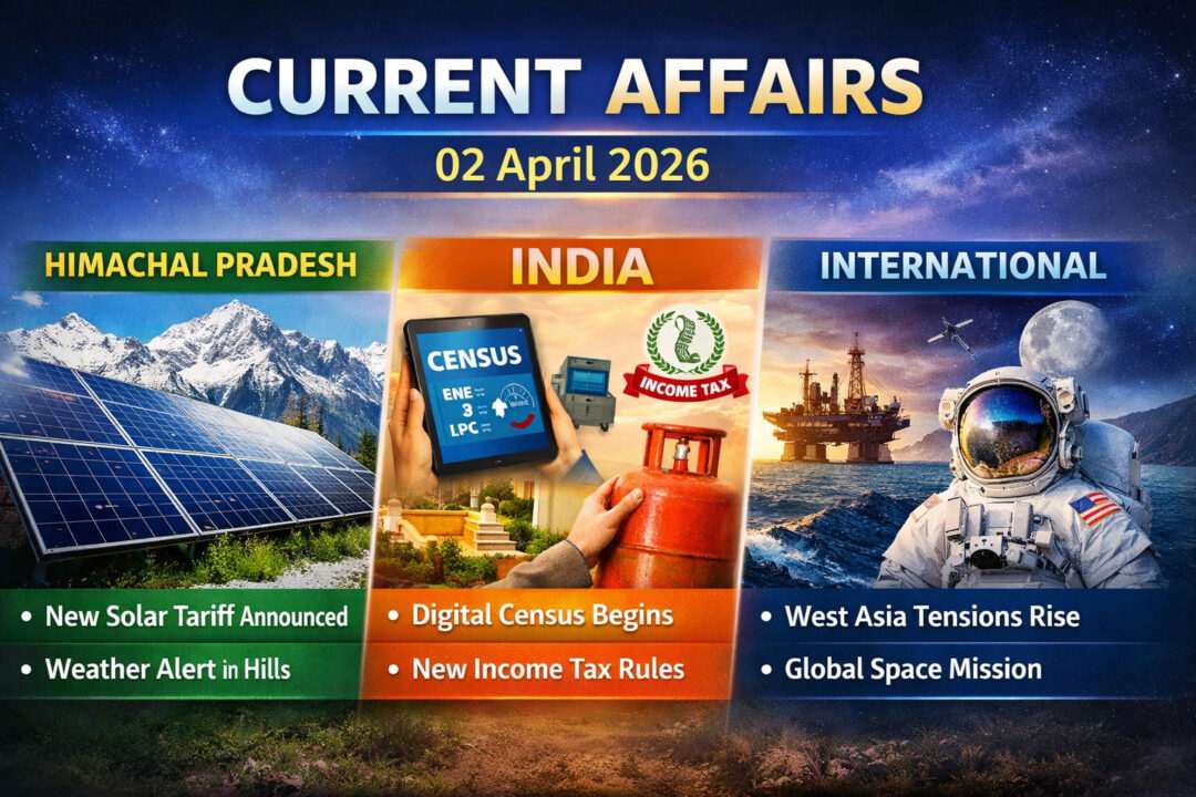 Current Affairs – 02 April 2026