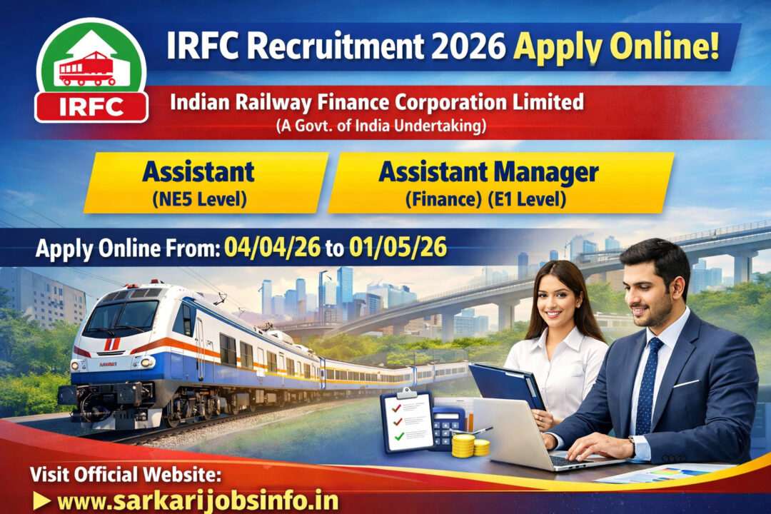 IRFC Recruitment 2026 Apply Online