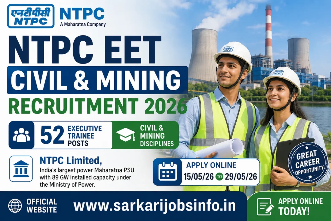 NTPC EET Civil & Mining Recruitment 2026 Apply Online