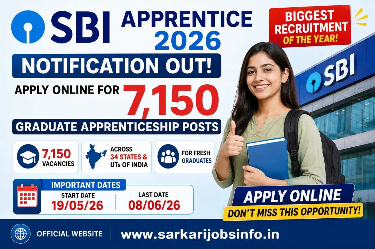 SBI Apprentice 2026 Notification Apply Online For 7150 Graduate ...