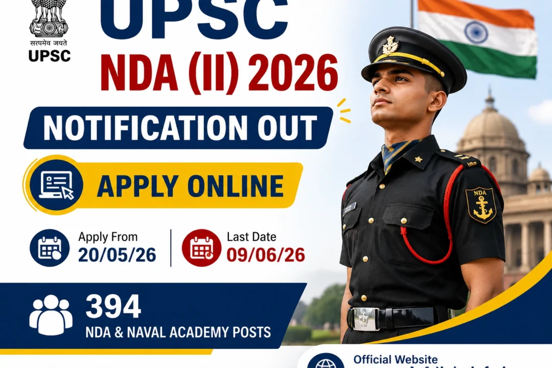 UPSC NDA (II) 2026 Notification Out Apply Online