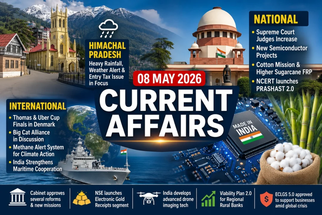 Current Affairs – 08 May 2026