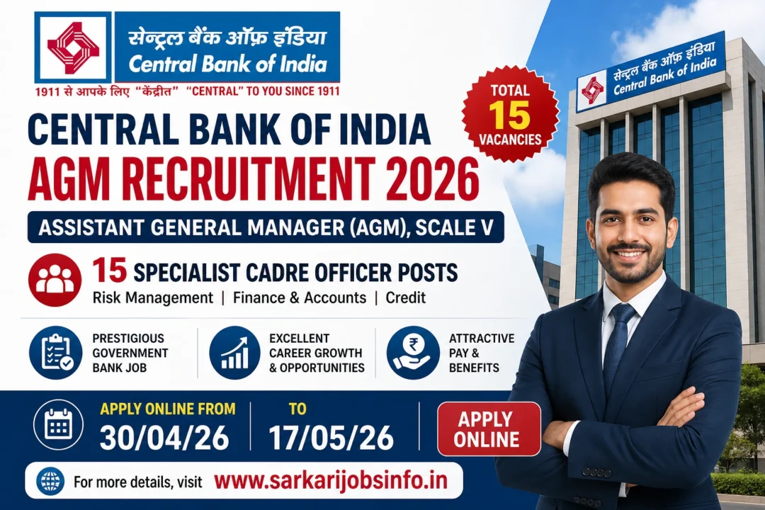 Central Bank of India AGM Recruitment 2026 Apply Online